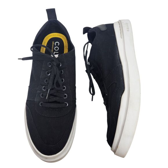 COLE HAAN Shoes Mens‎ 8 Black GrandPro Rally Canvas Sneaker Grand 360 Cushioning - Picture 1 of 8